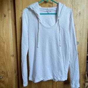 JAMES PERSE The Standard Pullover Hoodie Sweatshirt White Size 3 L Women's NEW